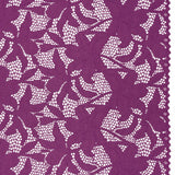 Recycled Stretch Raschel Lace with Finished Edges - Anemone Purple Dancing Lilies
