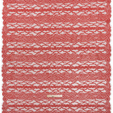 Cotton and Nylon Lace Panel with Finished Edges - Berry and Cardinal Red Celtic Knotwork and Braids