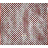 Corded Lace with Little Scalloped Finished Edges - Red and Black Diamond Lattice