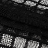 Corded Lace with Little Scalloped Finished Edges - Black Diamond Lattice