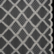 Corded Lace with Little Scalloped Finished Edges - Ivory Diamond Lattice