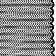 Rayon and Nylon Corded Lace with Little Scallop Finished Edges - Black Archway Stripes