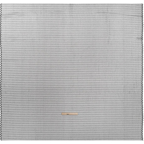 Rayon and Nylon Corded Lace with Little Scallop Finished Edges - Black and White Archway Stripes