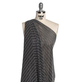 Rayon and Nylon Corded Lace with Little Scallop Finished Edges - Black and White Archway Stripes