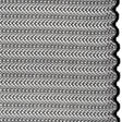 Rayon and Nylon Corded Lace with Little Scallop Finished Edges - Black and White Archway Stripes