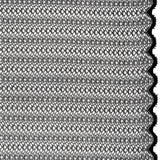 Rayon and Nylon Corded Lace with Little Scallop Finished Edges - Black and White Archway Stripes