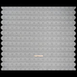 Re-Embroidered Lace with Finished Edges - Ivory Floral Medallion Stripes