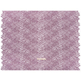 Raschel Lace with Organic Finished Edges - Amethyst Geometry and Leaves