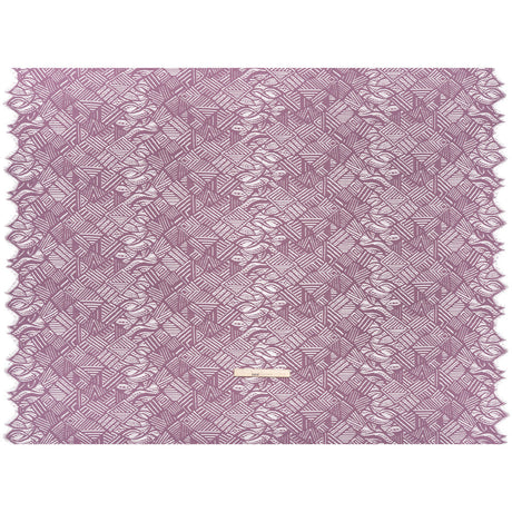Raschel Lace with Organic Finished Edges - Amethyst Geometry and Leaves