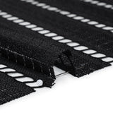 Corded Lace - Black Squares and Stripes