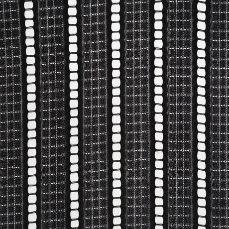 Corded Lace - Black Squares and Stripes