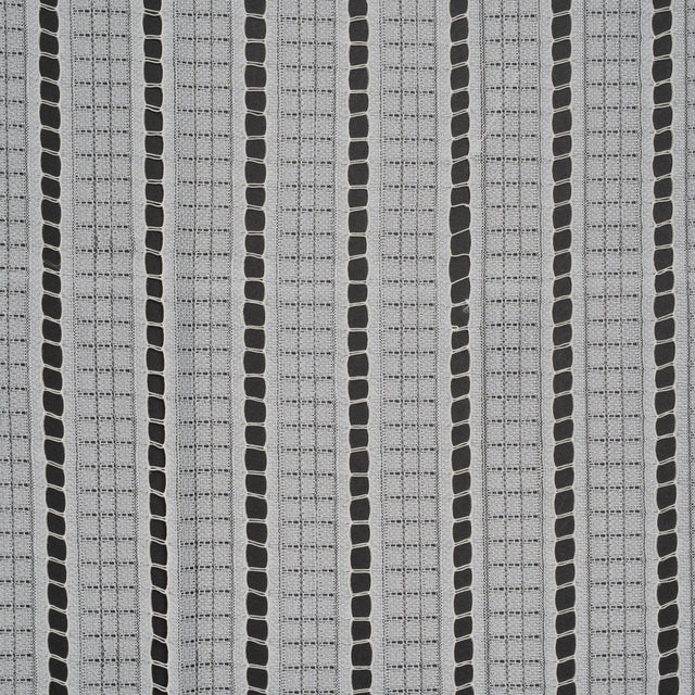 Corded Lace - Ivory Squares and Stripes