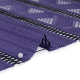 Corded Lace - Violet and Black Geometric Stripes