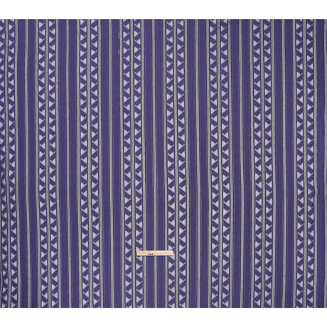 Corded Lace - Violet and Black Geometric Stripes