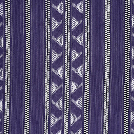 Corded Lace - Violet and Black Geometric Stripes