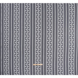 Corded Lace - Gray and Silver Geometric Stripes