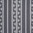 Corded Lace - Gray and Silver Geometric Stripes