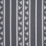 Corded Lace - Gray and Silver Geometric Stripes