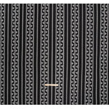 Corded Lace - Black Geometric Stripes