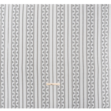 Corded Lace - Ivory Geometric Stripes