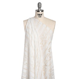 Corded Lace - Ivory Geometric Stripes