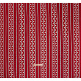 Corded Lace - Red and Black Geometric Stripes