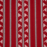 Corded Lace - Red and Black Geometric Stripes