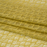 Corded Lace with Finished Eyelash Edges - Chartreuse Diamond Lattice