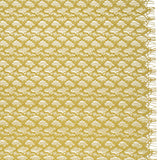 Corded Lace with Finished Eyelash Edges - Chartreuse Diamond Lattice
