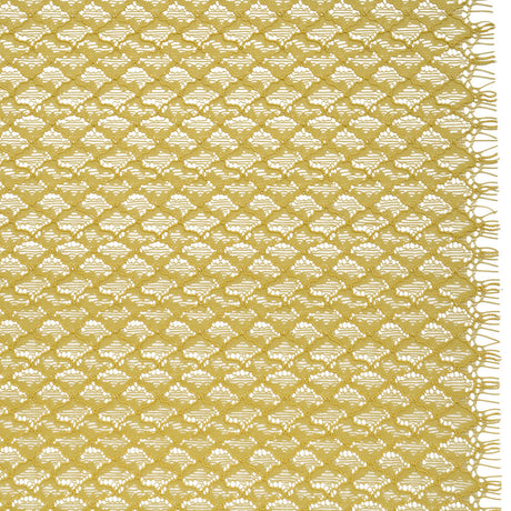 Corded Lace with Finished Eyelash Edges - Chartreuse Diamond Lattice