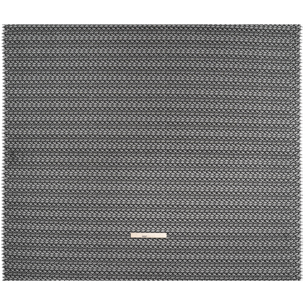 Corded Lace with Finished Eyelash Edges - Black Diamond Lattice