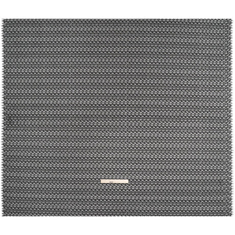 Corded Lace with Finished Eyelash Edges - Black Diamond Lattice