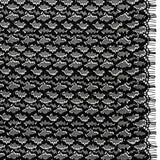 Corded Lace with Finished Eyelash Edges - Black Diamond Lattice
