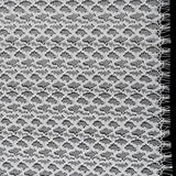 Corded Lace with Finished Eyelash Edges - Ivory Diamond Lattice