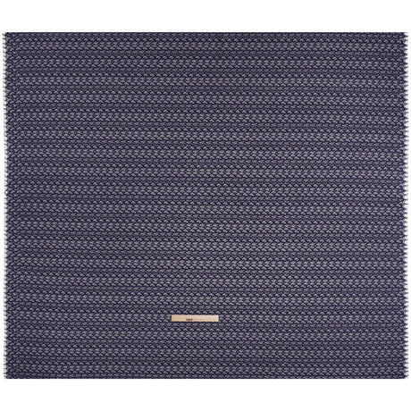 Corded Lace with Finished Eyelash Edges - Navy and Purple Diamond Lattice