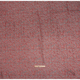 Raschel Lace Panel with Finished Edges - Black and Haute Red Animal Stripes