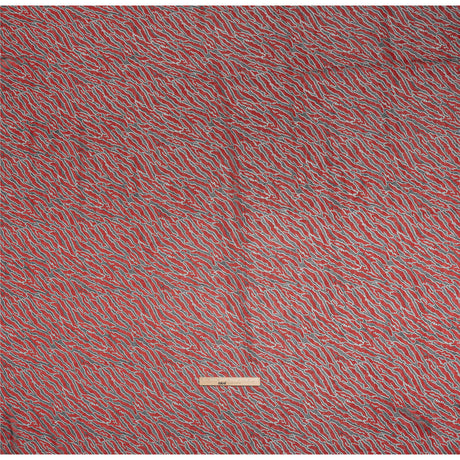 Raschel Lace Panel with Finished Edges - Black and Haute Red Animal Stripes