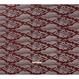 Raschel Lace with Eyelash Fringe Edges - Black and Chocolate Diamond Argyle