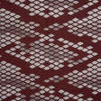 Raschel Lace with Eyelash Fringe Edges - Black and Chocolate Diamond Argyle