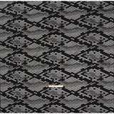 Raschel Lace with Eyelash Fringe Edges - Black Diamond Argyle