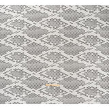 Raschel Lace with Eyelash Fringe Edges - Ivory Diamond Argyle