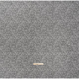 Fine Raschel Lace with Wavy Finished Edges - Black Abstracted Leaves