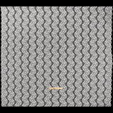 Raschel Lace with Organic Finished Edges - Ivory Abstract Wavy Stripes