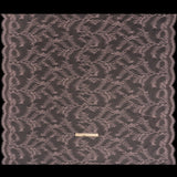 Raschel Lace Panel with Finished Edges - Blossom Pink Delicate Leafy Vines on Net