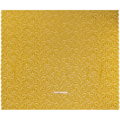 Stretch Raschel Lace with Finished Edges - Rich Gold Flying Fans