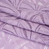 Stretch Raschel Lace with Finished Edges - Lavender Frost Flying Fans