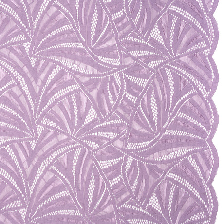 Stretch Raschel Lace with Finished Edges - Lavender Frost Flying Fans