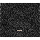 Stretch Raschel Lace with Finished Edges - Black Flying Fans