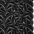 Stretch Raschel Lace with Finished Edges - Black Flying Fans