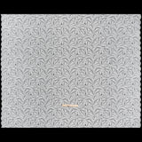 Stretch Raschel Lace with Finished Edges - Ivory Flying Fans